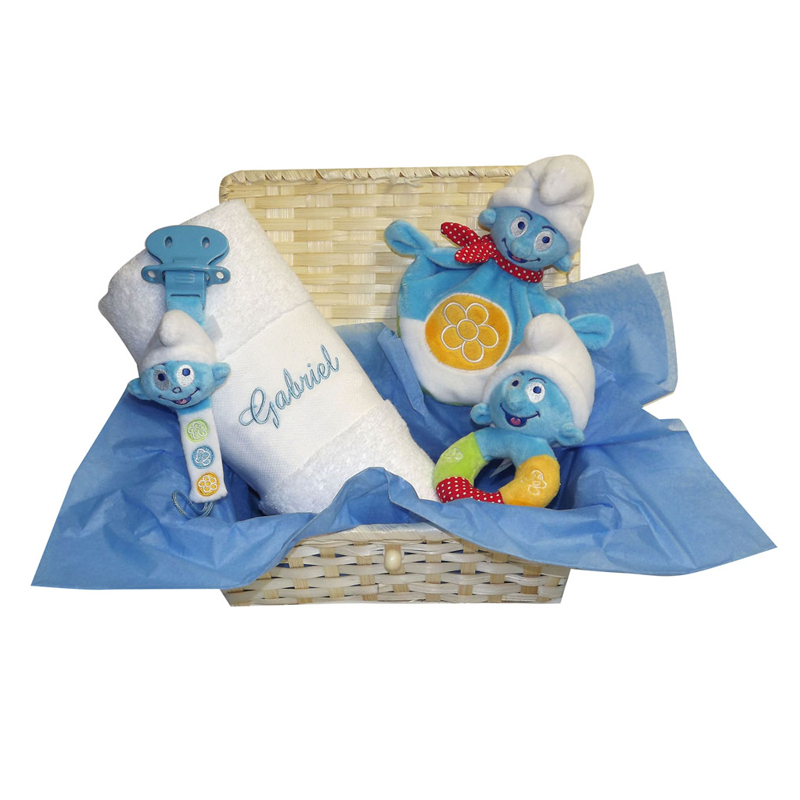 idee cadeaux coffret bebe personnalise schtroumpf 1598 0