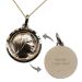 Médaille Vierge Marie en or plaqué personnalisée