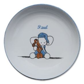 Assiette à bouillie en porcelaine personnalisée Assiette à bouillie en porcelaine personnalisée