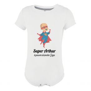 Body personnalisé bébé super héro