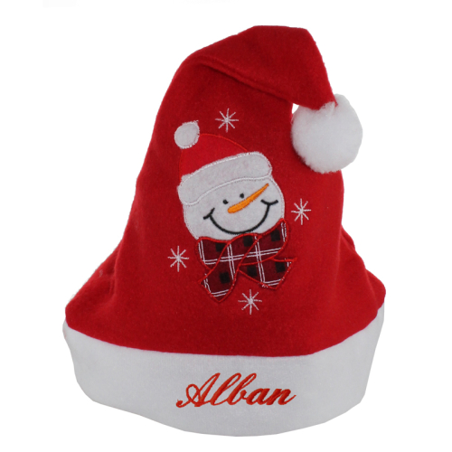 Bonnet de noel enfant brodé