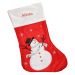 Botte de Noël brodée en feutrine 