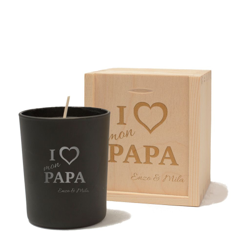 Bougie gravée spéciale papa