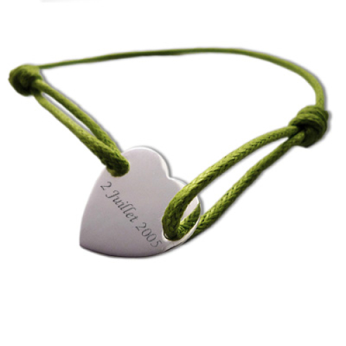 Bracelet joli coeur personnalisé