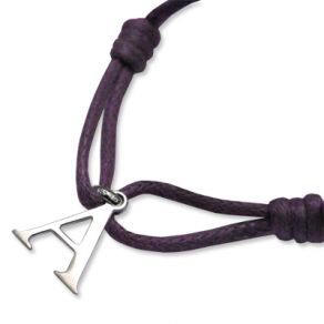 Bracelet initiale personnalisé Bracelet initiale personnalisé