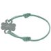 Bracelet trèfle en argent gravé