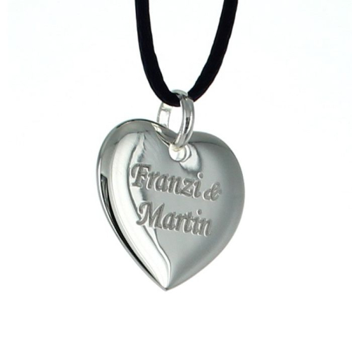 Pendentif coeur gravé