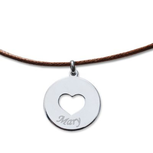 Pendentif mon amour gravé