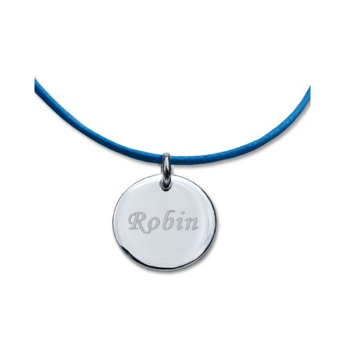 Pendentif rond gravé