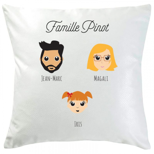 Coussin Famille Heureuse