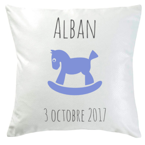 Coussin de naissance joli motif