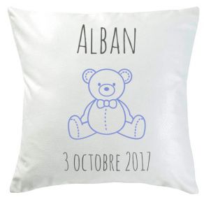 Coussin de naissance joli motif