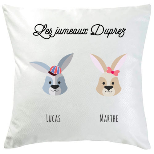 Coussin personnalisé family jungle