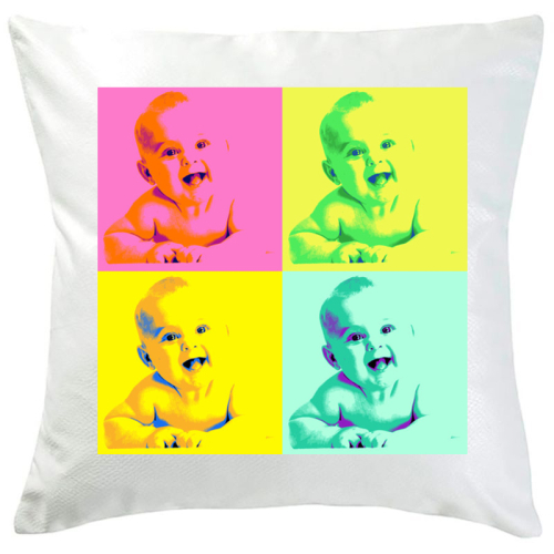 Coussin photo style Warhol 