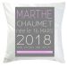 Coussin de naissance motif personnalisable