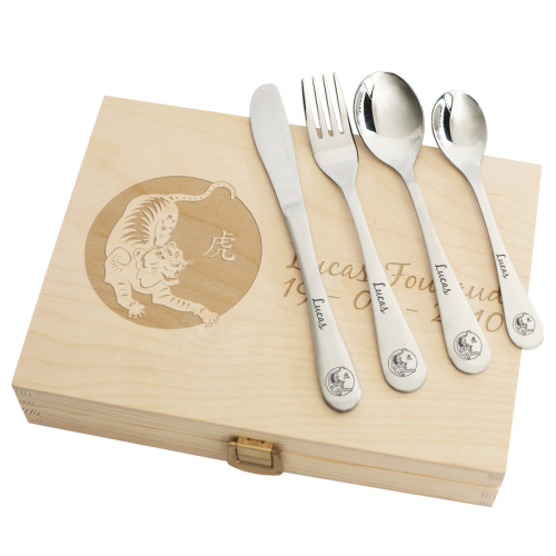 Coffret couverts enfant personnalisé Signe Chinois