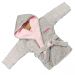 Eponge bébé peignoir rose brodé