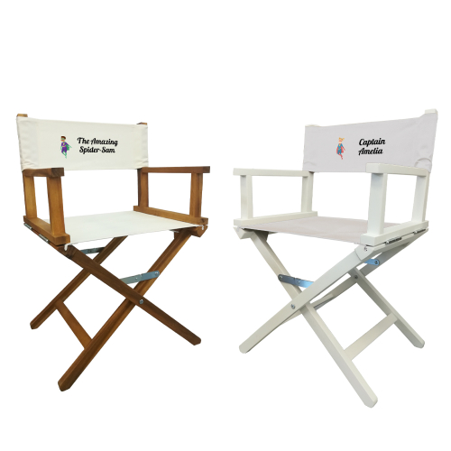 Fauteuil de cinéma enfant personnalisé super héros bois blanc