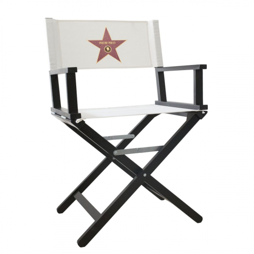 Fauteuil de Star du Walk of Fame d'Hollywood noir