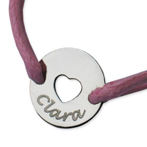 Bracelet coeur enfant gravé