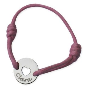 Bracelet coeur enfant gravé Bracelet coeur enfant gravé