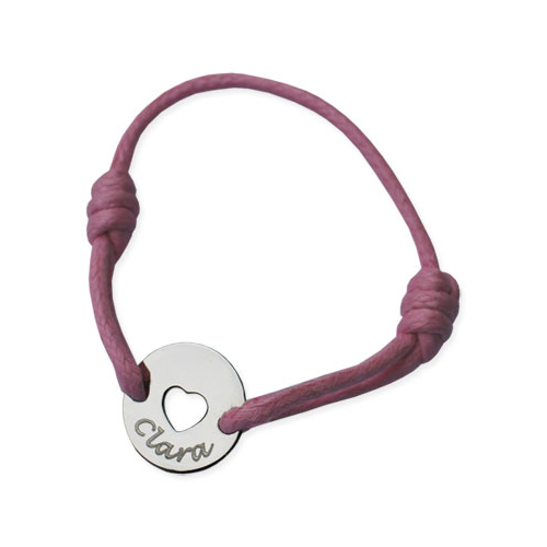 Bracelet coeur enfant gravé