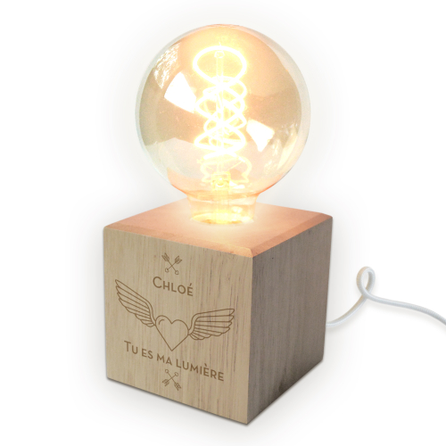 Lampe LED ampoule filament amour
