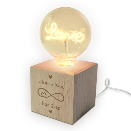 Lampe LED ampoule filament Love 