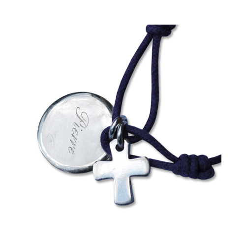 Médaille de baptême et sa croix