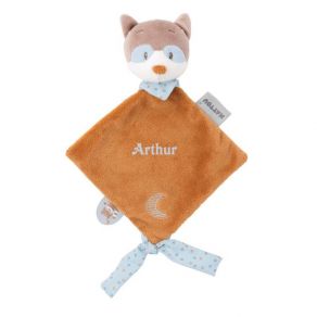 Mini doudou Raton Laveur brodé