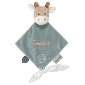 Mini doudou girafe Luna brodé prénom