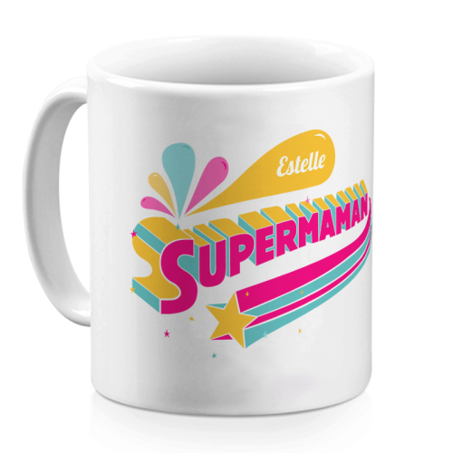 Mug Supermaman personnalisable