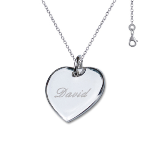 Pendentif coeur gravé