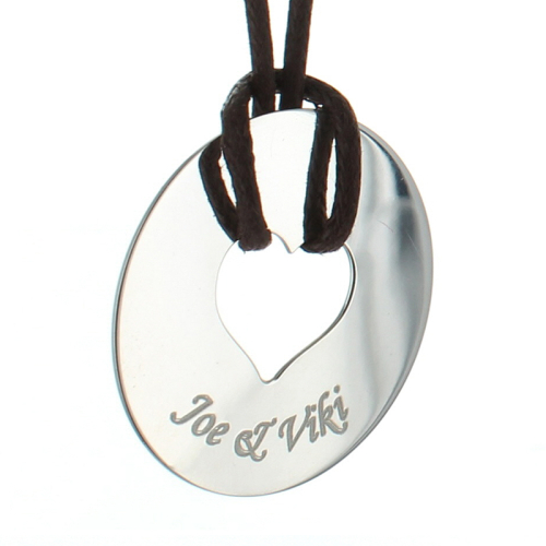 Pendentif grand jeton coeur