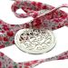 Pendentif fleurs des champs gravé