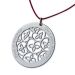 Pendentif fleurs des champs gravé