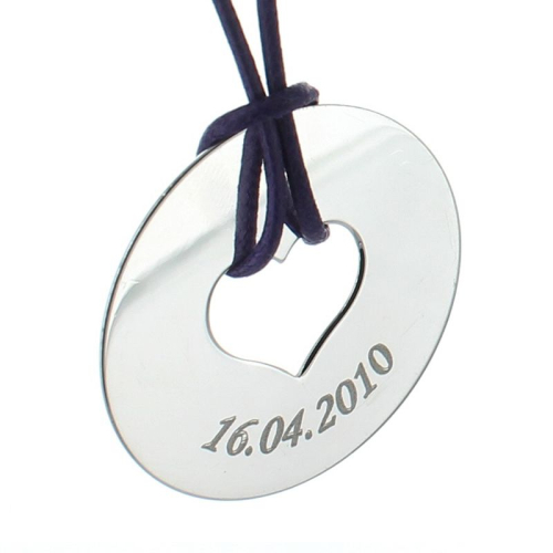 Pendentif grand jeton coeur