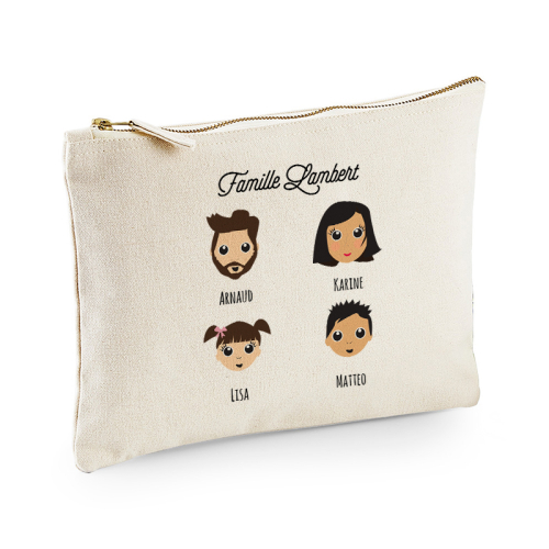 Grande trousse personnalisée Famille Heureuse