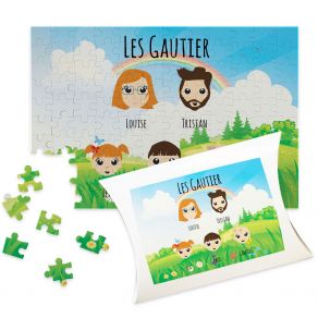 Puzzle Famille Heureuse personnalisé