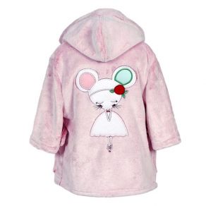 Peignoir polaire souricette personnalisé Peignoir polaire souricette personnalisé