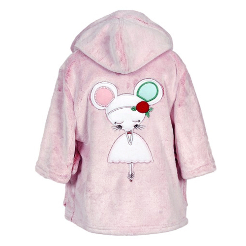 Peignoir polaire souricette personnalisé