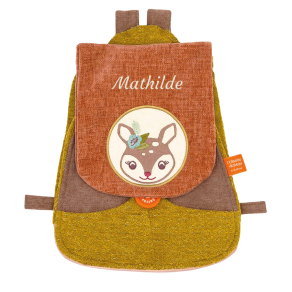Sac � dos Madame Faon brod� pr�nom