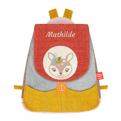 Sac à dos Faon personnalisé prénom