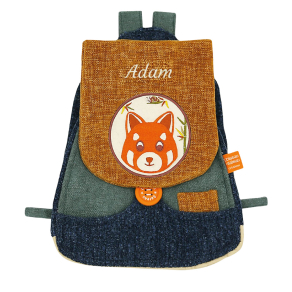 Sac � dos Panda Roux brod� pr�nom