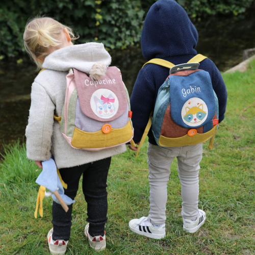 Sac à dos Raton Laveur personnalisé avec enfants