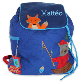 Sac à dos enfant ours et renard personnalisé