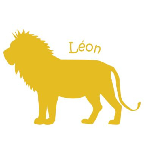 Stickers enfant lion (pas méchant)