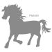 Stickers enfant joli poney