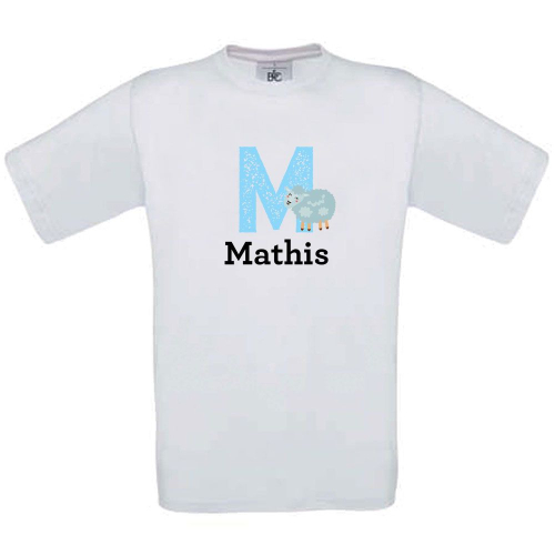 T-shirt enfant perso Alphabet Initial