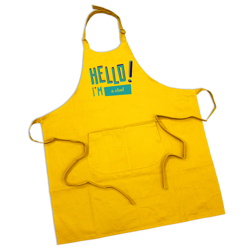 Tablier design Hello personnalisé